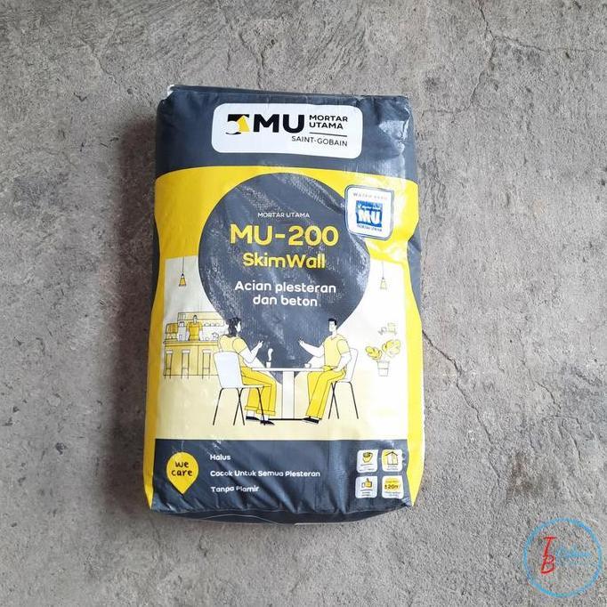 MU 200 Semen Acian 40 kg / Skim Coat Plester dan Beton MU 200