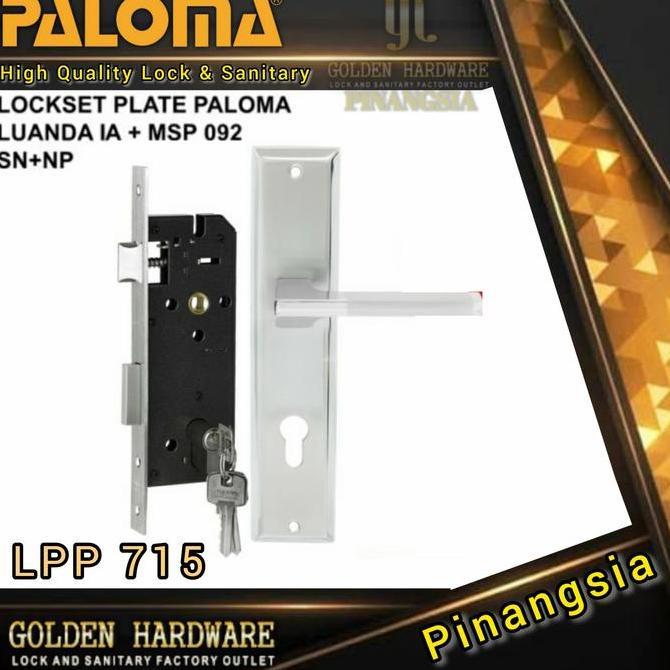 KUNCI PINTU SET HANDLE PINTU PLATE PALOMA LPP 715 HANDLE GAGANG PINTU