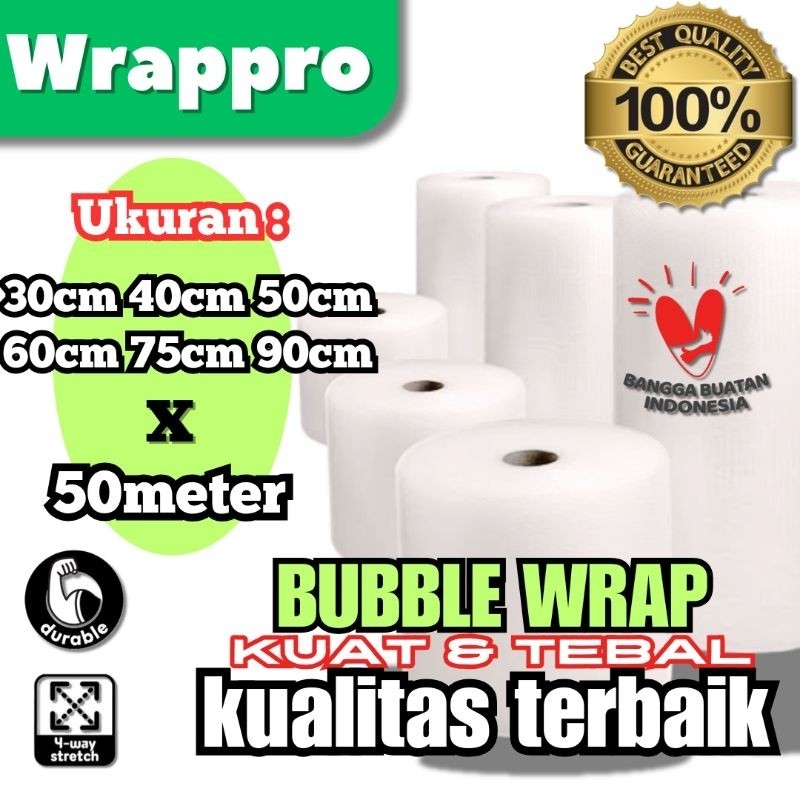 Bubble Wrap Roll  50M  / Plastik Bubble Packing