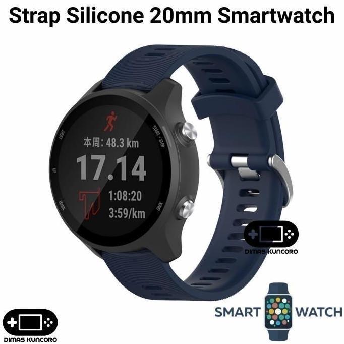 Strap Silicone 20mm DT No.1 DT88 DT89 DT93 Silikon Tali Jam Smartwatch