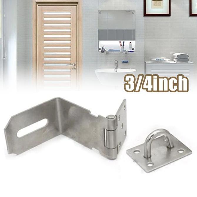 GIYANYAR Overpal Siku Lock Buckle Overval Gembok Plat Siku Gembok Kunci Kait Overval Hasp Lock Siku 