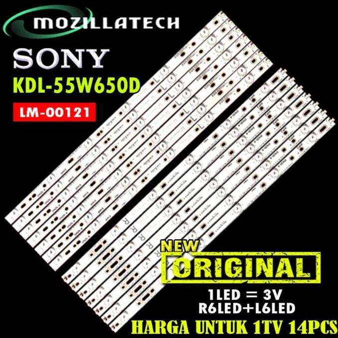 TERLARIS - BACKLIGHT TV LED SONY 55 KDL-55W650D KDL-55W650 KDL55W650D 55W650D
