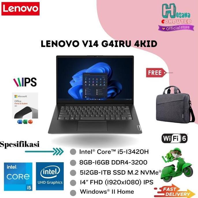 LENOVO V14 G5IRL - i5 13420H 8GB/16GB 512GB SSD 14 IPS WIN11 + OHS