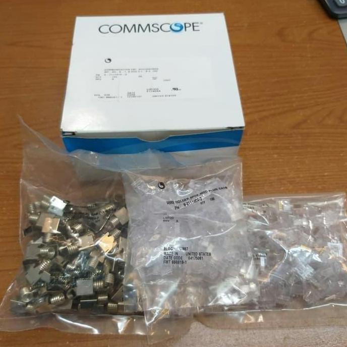 ORIGINAL AMP Konektor RJ45 cat6 @100pcs / Connector AMP RJ 45 Cat 6