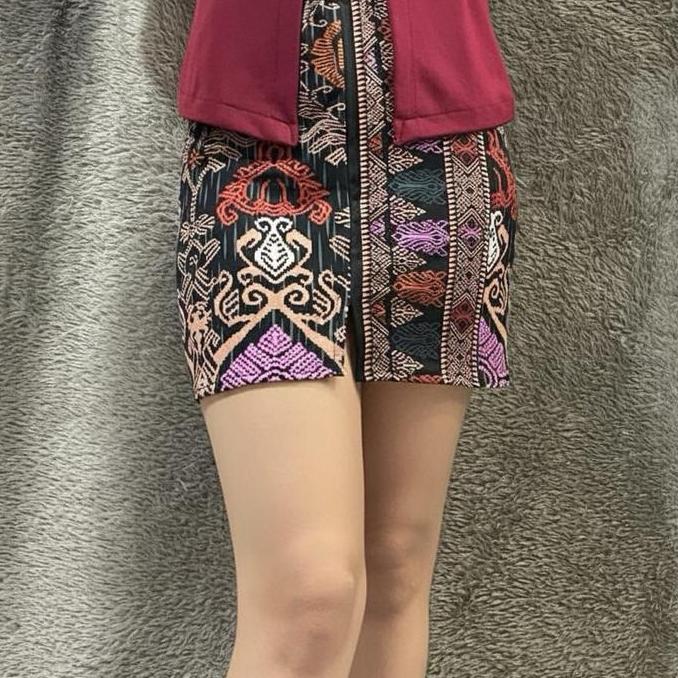 TERBARU  Rok pendek moscref full strait motif songket / rok pendek TERBARU 