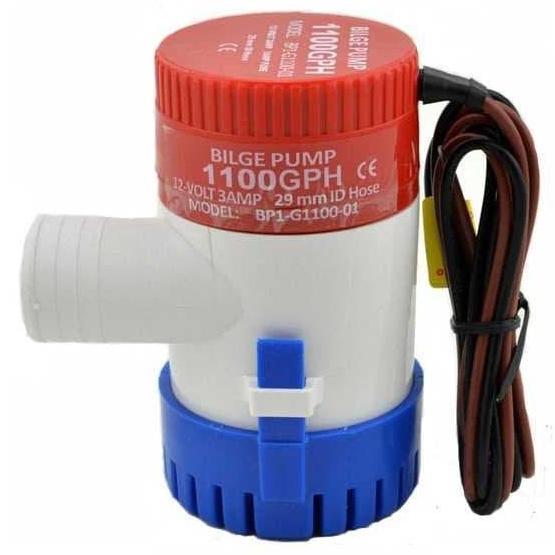 Pompa Air Bilge ORIGINAL 1100GPH 12V Submersible Water Pump Celup DC
