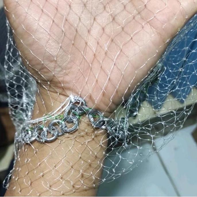 Jaaminkwalitas- Jala Lempar 1 Feet Senar 3,5 Meter Untuk Udang Dan Ikan 3/4 Inci Siap Pakai Umpan