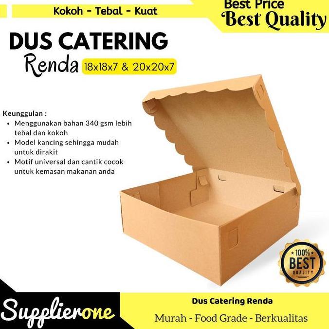 Posizioni- Dus Catering 25Pcs / Box Nasi / Kemasan Ayam Bakar / Box Catering / Lunch Box / Dus Nasi 