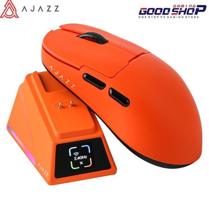 Lengkapjaminan- Ajazz Aj159 Apex Wired & .4G/Bluetooth Wireless Gaming Mouse