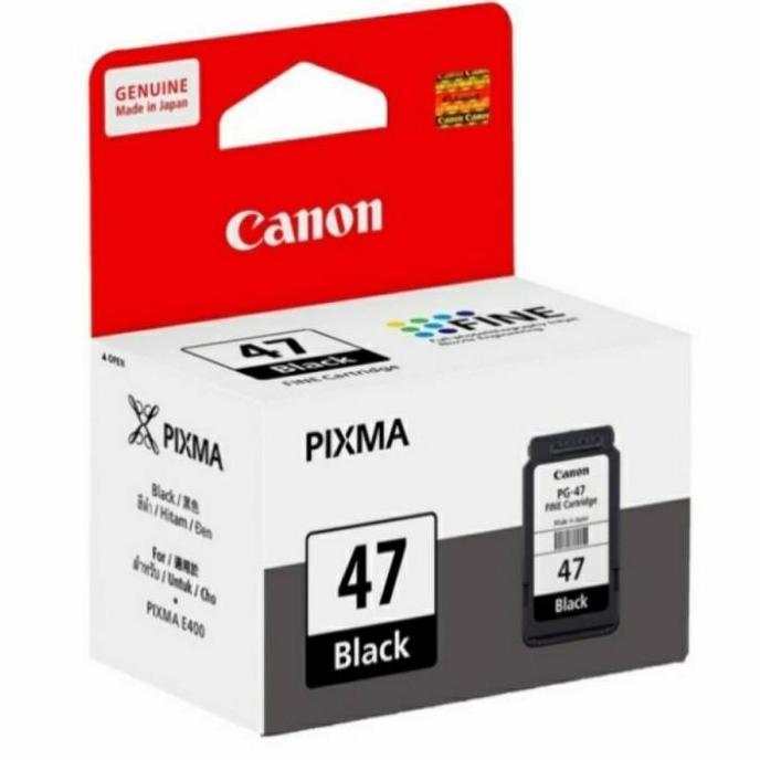 Bolehdijamin- Tinta Canon Pg 47 Black - Printer E410 E470