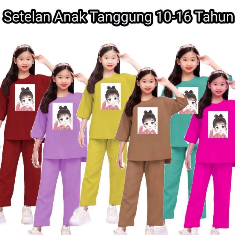 Gratis Ongkir Paket 3 Stel Baju Setelan Anak Perempuan / Setelan Anak Viral / Paket Usaha