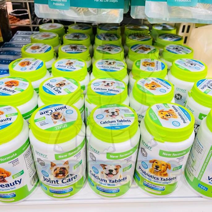 Instanbisachat- Spirit Calcium Tablet Vitamin Tulang Anjing Kucing Cegah Patah Tulang