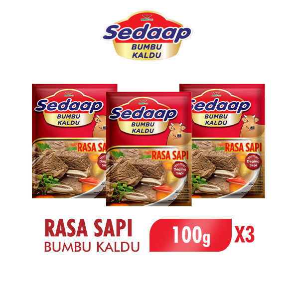 Sedaap Bumbu Kaldu Sapi 100 gr x3