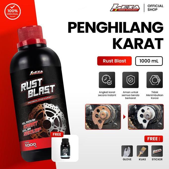 [BONUS CAIRAN ANTI KARAT] LEXA Rust Blast | Rust Remover Penghilang Karat Mesin Motor Mobil Pembersi
