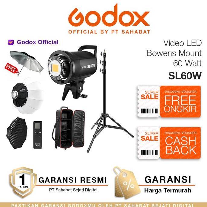 Godox SL60W Video LED Bowens Mount / Godox SL 60W / Godox SL60 W