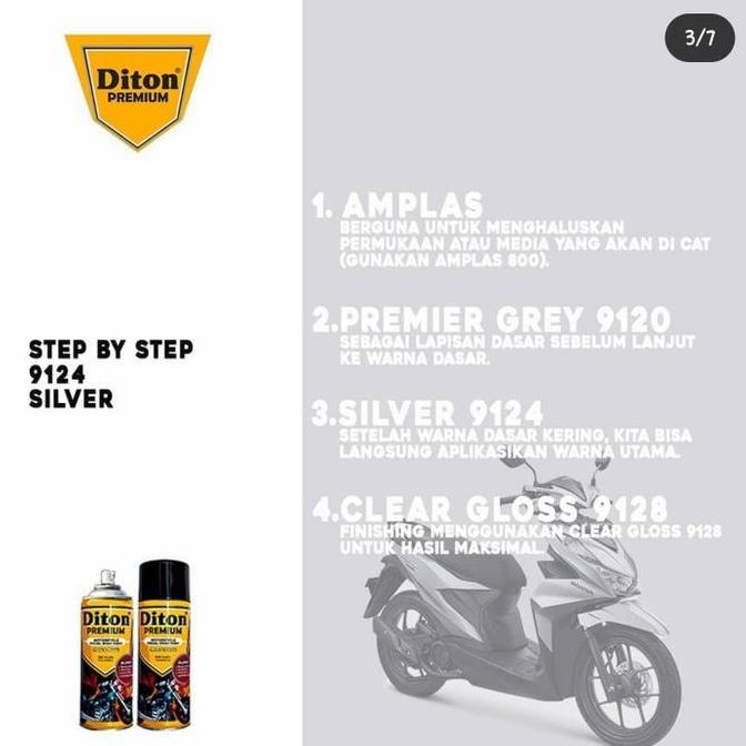 CAT SEMPROT DITON PREMIUM 9124 SILVER