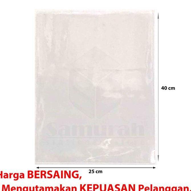 Langsungpas- Plastik Opp Kaca Lebar 25 X 35 - 25 - 40 Plastic Souvenir Roti Bening