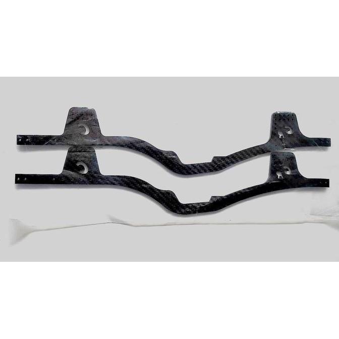 2Pcs Carbon Fiber LCG Chassis Frame Rails for 1/10 RC Car Crawler