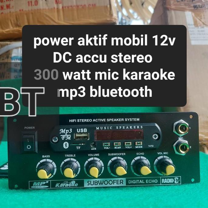 DMS 650 MP3 BLUETOOTH POWER AMPLIFIER MOBIL STEREO 300W ACCU 12V DC AMPLI ACCU 12V MOBIL CAR STEREO 