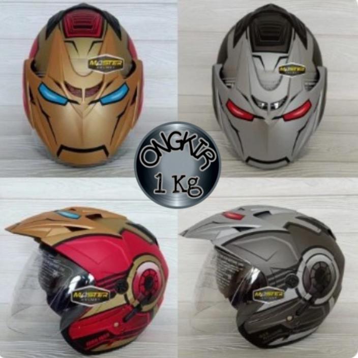 Terlaris Helm Double Visor Motif Marvel IRONMAN Helm Dewasa Murah