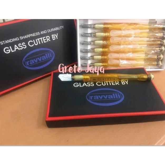 ( Ravvali ) Alat Potong Kaca / Glass Cutter / Motong Pemotong Potongan Kaca Ravvalli Bagus Ravali
