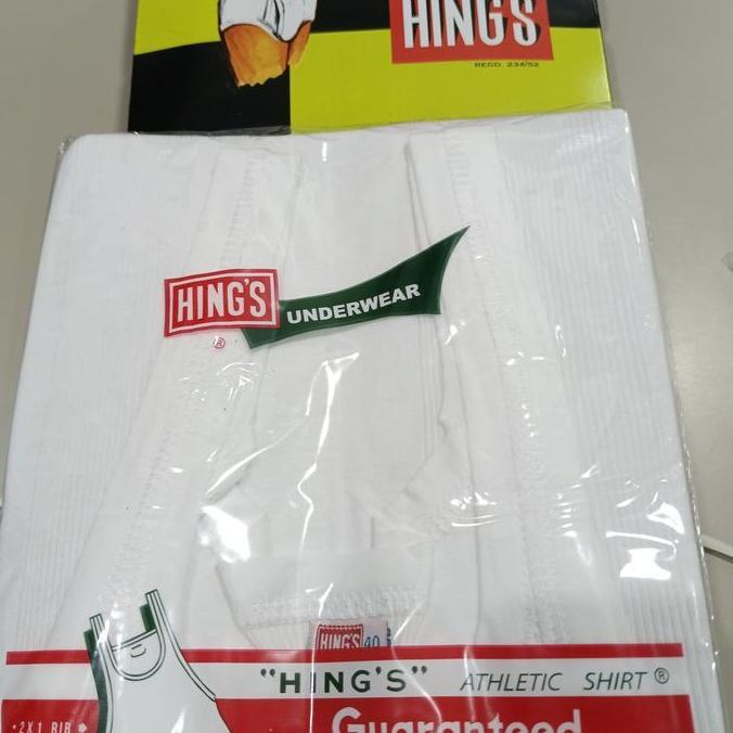 DS154 - Singlet pria hings hongkong hijau original 32 34 36 38 40 42 / singlet cowo hings hijau orig