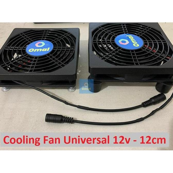 Fan Cooling Universal Kipas Pendingin Mutifungsi DC 12v 12cm Elektronik Laptop