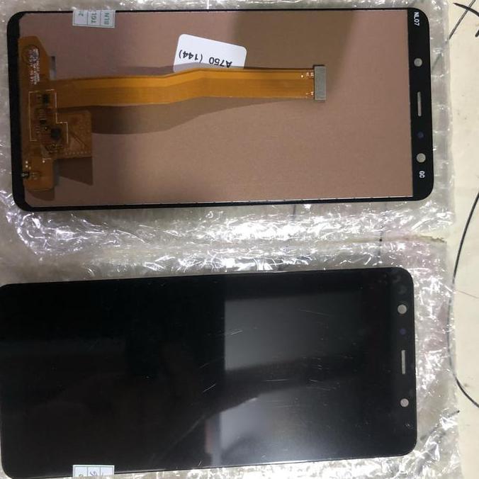 BEBAS ONGKIR - lcd samsung A750 / A7 2018 AAA kontras ori oem black only
