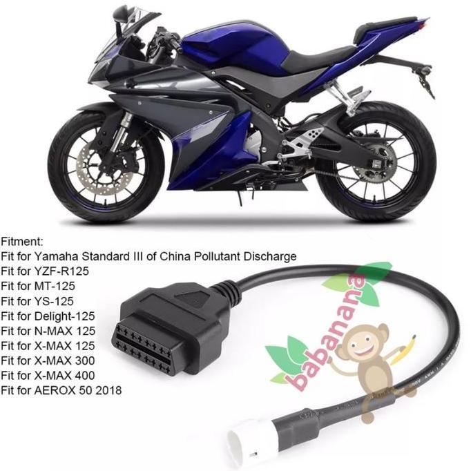 KABEL SCANNER OBD YAMAHA CABLE 16 TO 3 PIN DIAGNOSTIK MOTOR XMAX NMAX R15 VIRALL