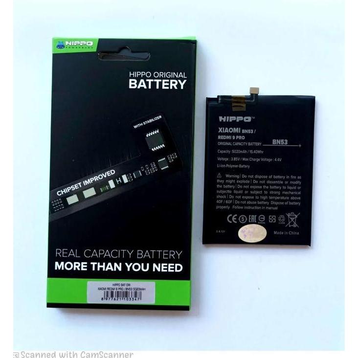 Baterai Xiaomi Redmi 9 Pro BN53 5020 mAh Garansi Resmi