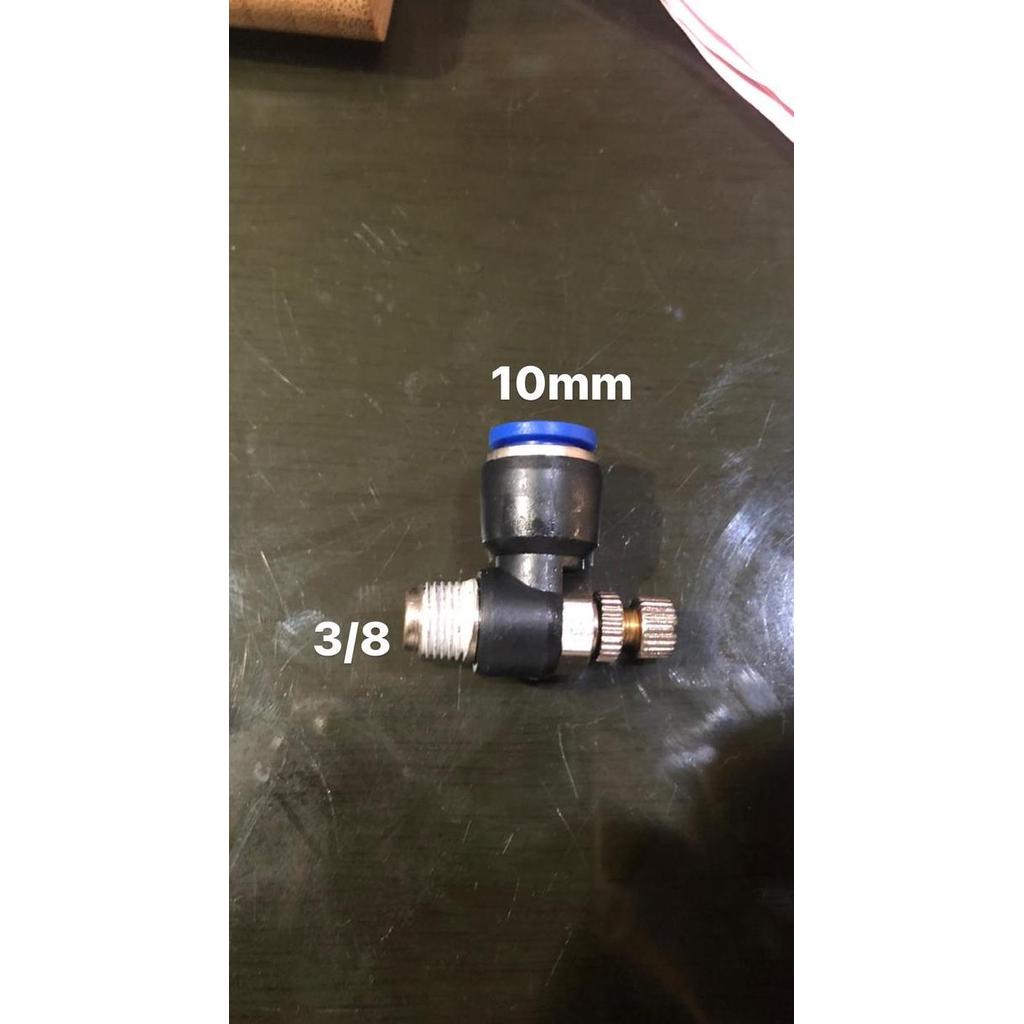 Fitting Pneumatic / Speed Control 10 - 3/8 / Nepel Pneumatic Diskon