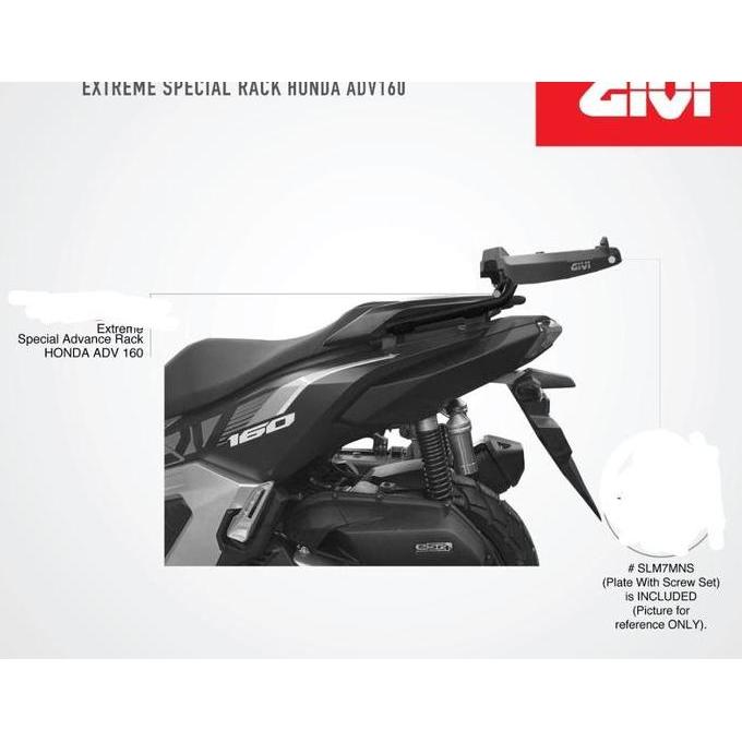 BREKET BOX GIVI FOR ADV 160 150 ORINAL GIVI 100% - BTACKET GIVI ADV 160 DAN 150 SRX SRV