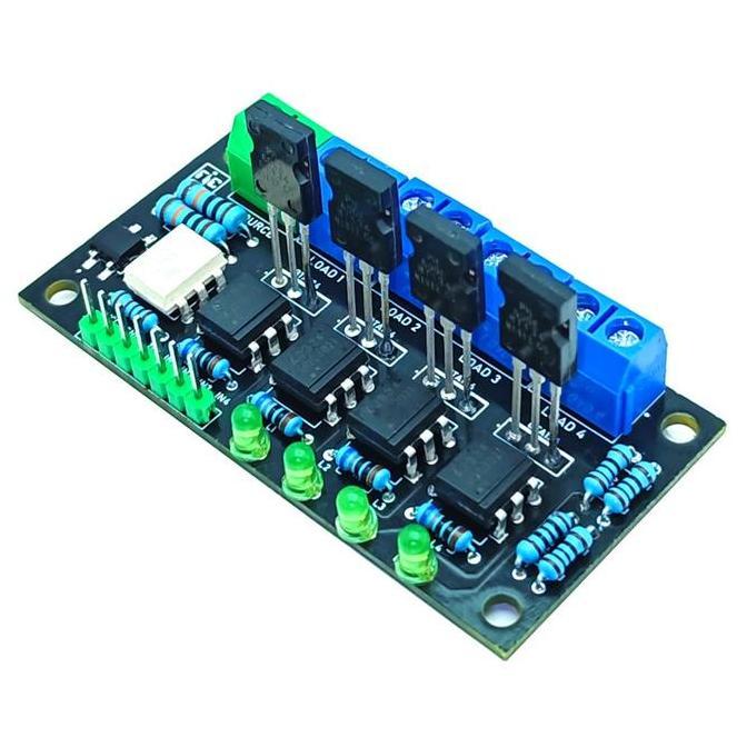 Module Ac Light Dimmer 4-Channel Thyristor Triac Speed Controller Dimmer 220V Ac Harga Spesial