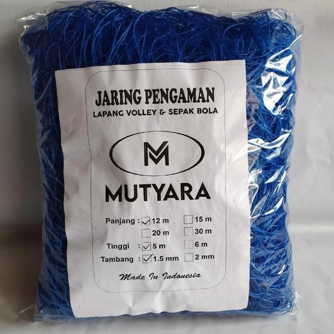 jaring penghalang lapangan voli dan sepak bola 5x12 1,5mm