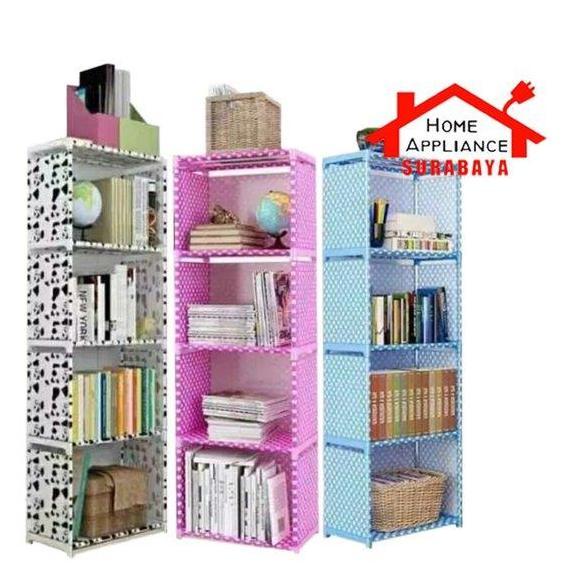 Topsellerijawa - GSF Rak Buku Serbaguna Susun 5 4 Ruang Portable Multifungsi Tingkat 5 GSF G 4205 Fr