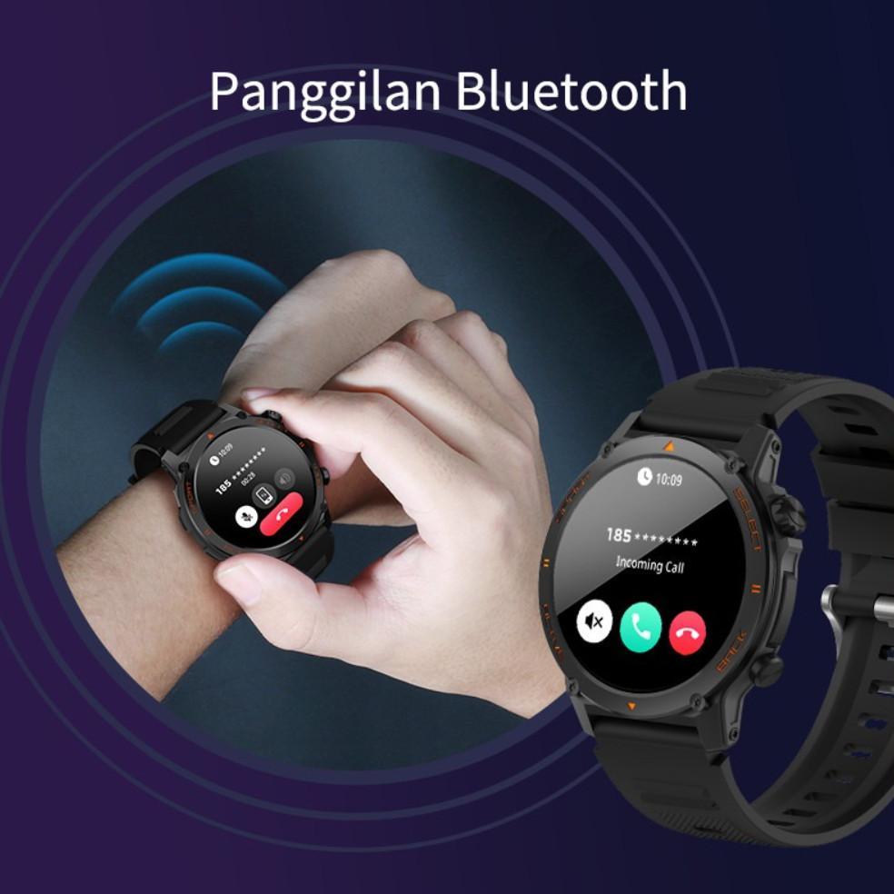 NEW Morein Plus GT1 Smartwatch - 1.43'' AMOLED | Tahan Air IP68 | Baterai Tahan Lama | 123 Mode Olah