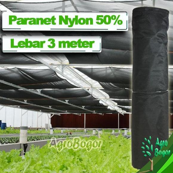 Paranet Nylon 50%, Lebar 3 meter, Panjang 1 meter, Paranet Nilon Premium