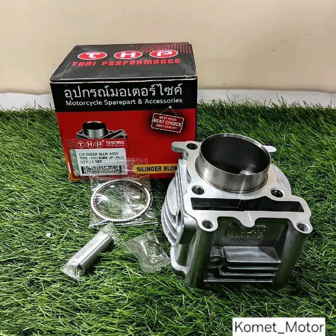 [KOMET] BLOK SEHER ASSY CYLINDER BLOK MIO BORE UP 58.5/ MIO 5VD/MIO SPORTY/FINO/MIO SOUL/NUVO/ [THP]