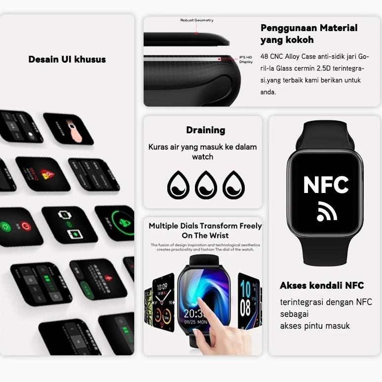 BESTPROMO Laxasfit Smartwatch Series S11 Pro MAX 2.3" AMOLED Large touch Screen Bluetooth Call IP68 