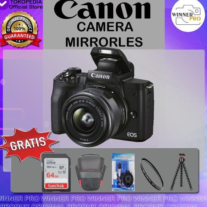 Kamera Canon Eos M50 Mark II Kit 15-45mm Stm