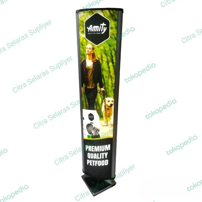 Vromdakar - Rotary Light Box Banner Stand Standing