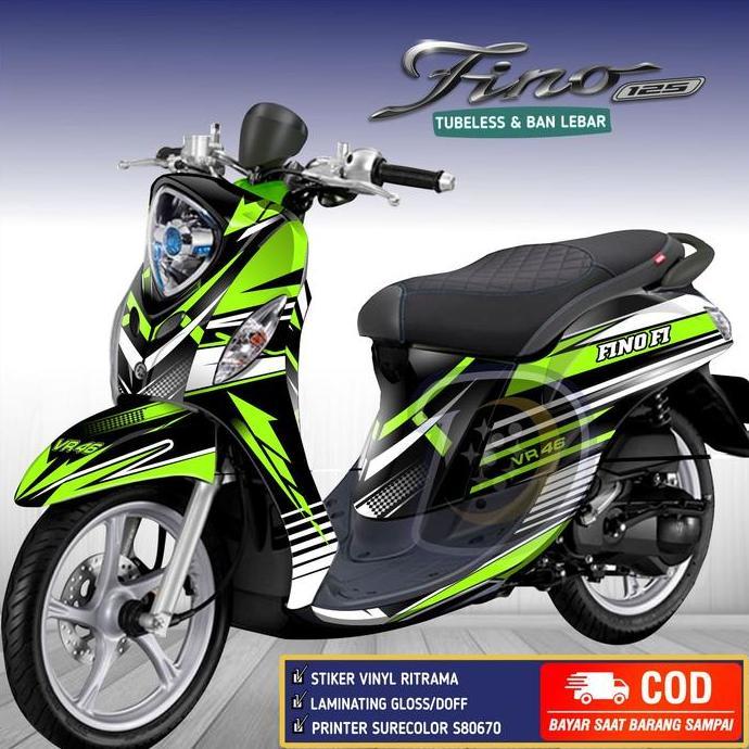 Decal Fino 125 Full Body Striping Yamaha Fino 125 Stiker Motor Fino 125 Racing Motorcycle
