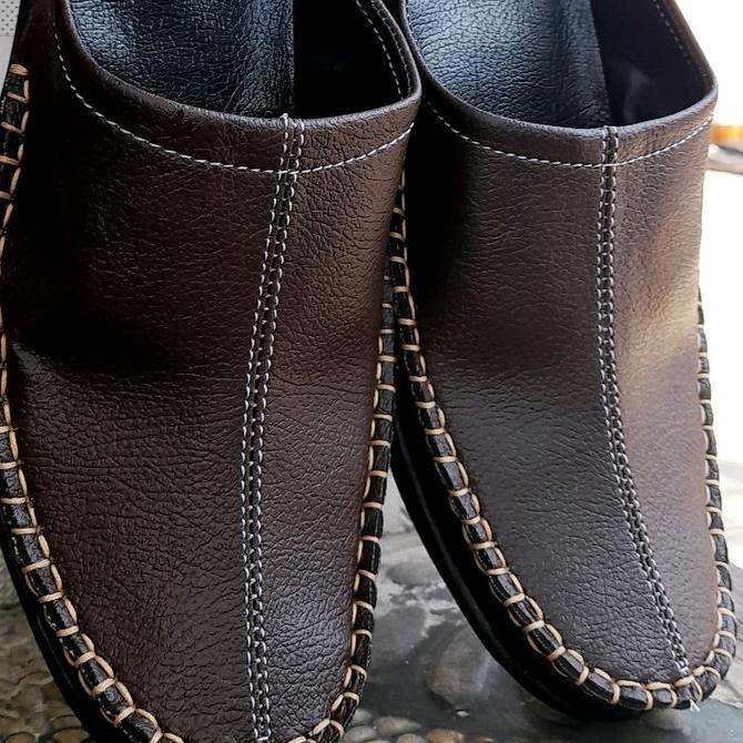 Sale Sepatu Slop//Sepatu Slop Rajut//Sepatu Slop Pria. Coklat Shoes