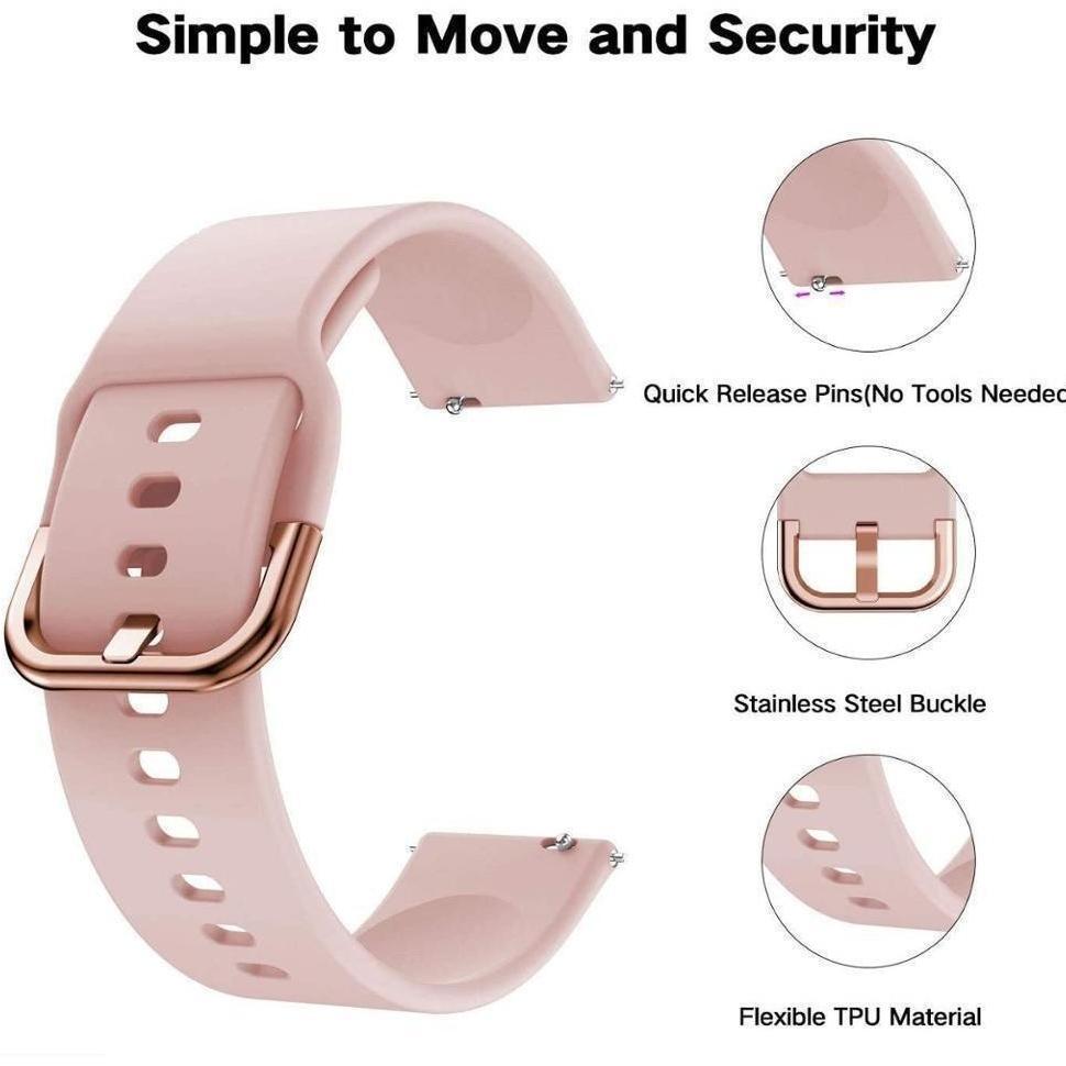 HOT DEALS Silicone Strap Bracelet Belt 20mm / 22mm for Samsung Galaxy Watch FE 7 6 5 4/Huawei GT 6/5