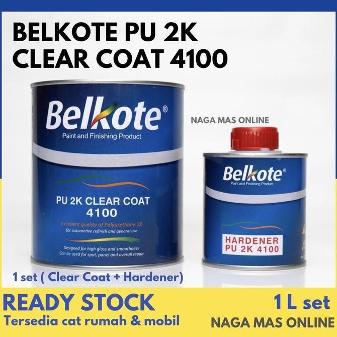 NEW BELKOTE PU 2K CLEAR COAT 4100 / CLEAR COAT / CLEAR MOBIL / ANTI GORES
