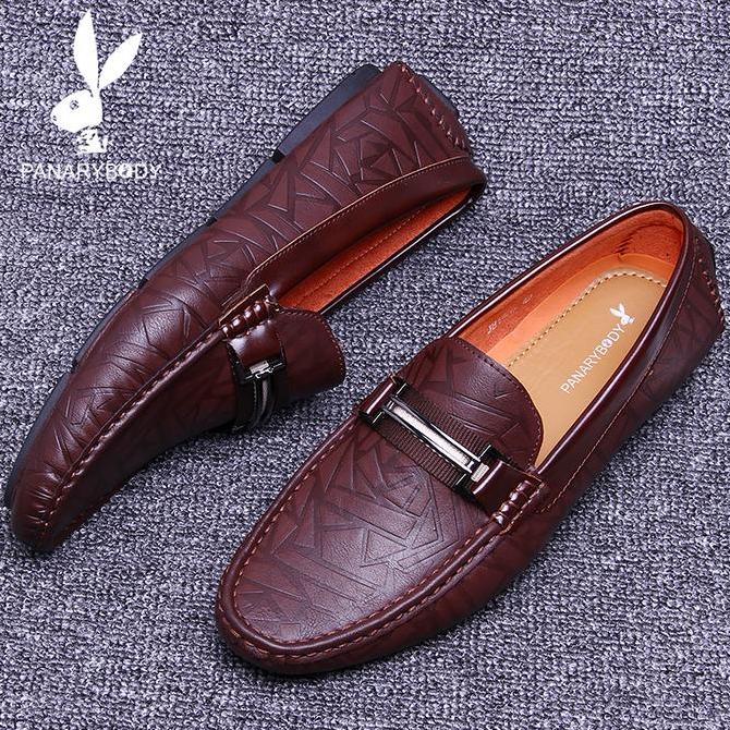 Sale Sepatu Loafers Kasual Pria Hitam Sepatu Casual Pria Antislip Jh1909