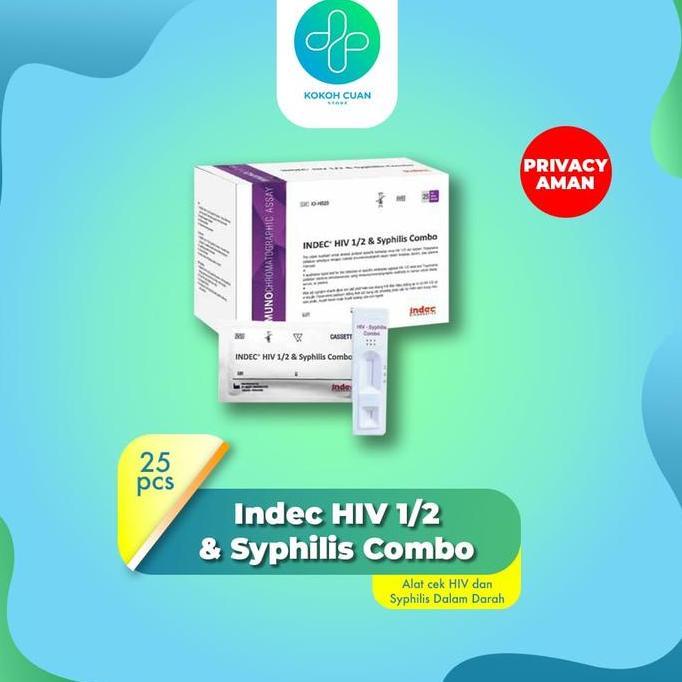 Alat Test HIV / Syphilis Combo isi 25 Indec