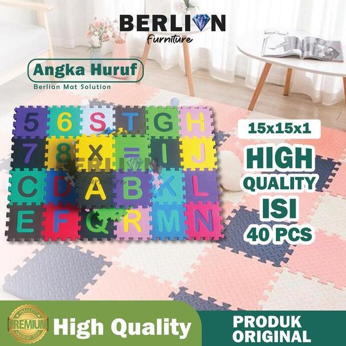 pasha_tu - alas lantai puzzle huruf dan angka 30x30