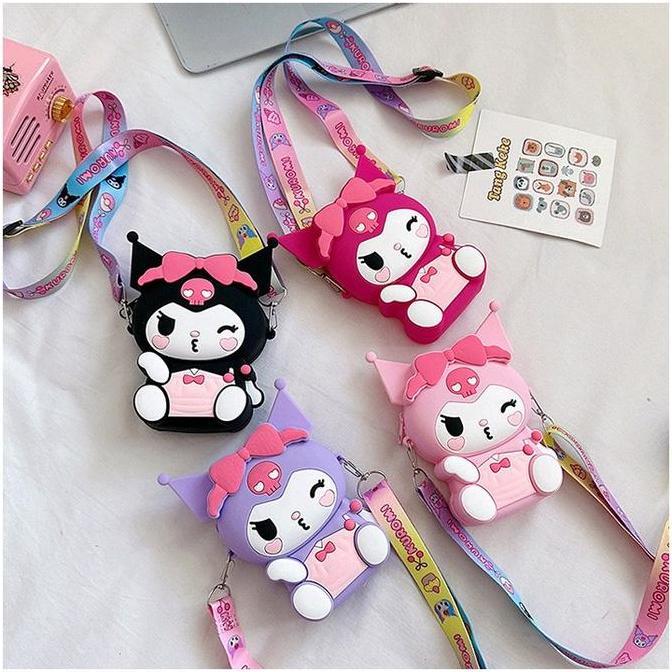 B1baylamon - Tas Slempang Anak 3D Koin Mini Silikon