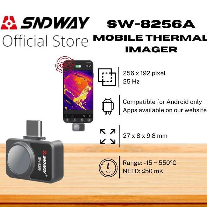 SNDWAY INFRARED THERMAL IMAGER NIGHT VISION ANDROID USB C SW-8256A ORIGINAL DAN TERPERCAYA